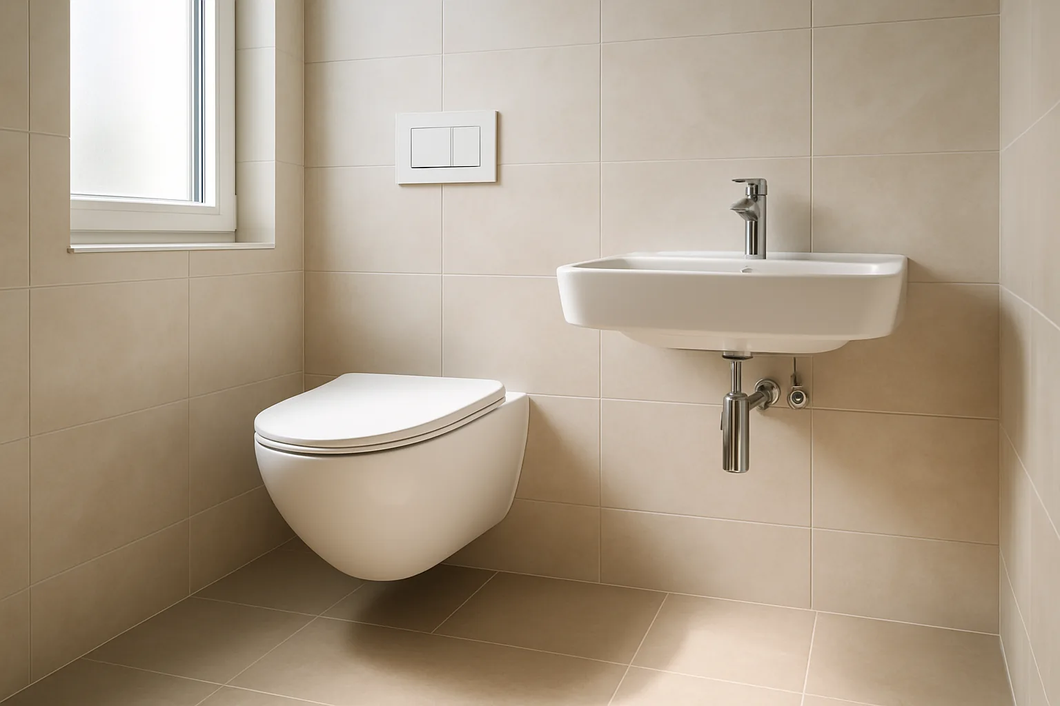 Montaža konzolne WC šolje u renoviranom kupatilu